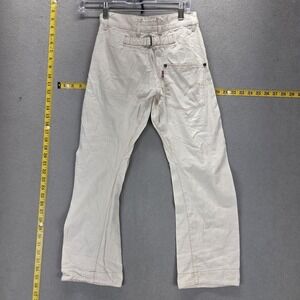 Vintage Levis Engineered Jeans Womens Beige Buckle Back Twisted Fits 23x24